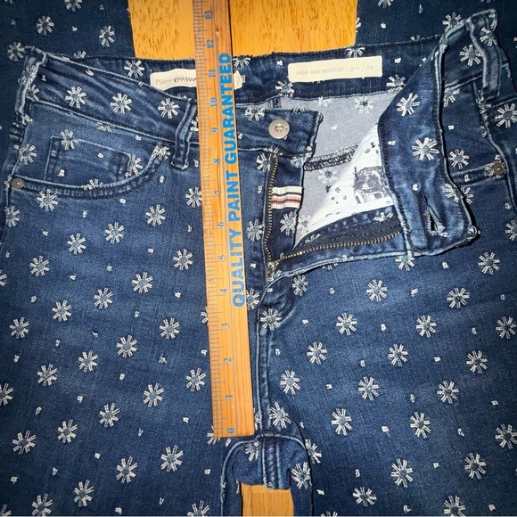 Anthropologie Pilcro embroidered Women's high rise cropped bootcut size 29 Jeans - Picture 10 of 14